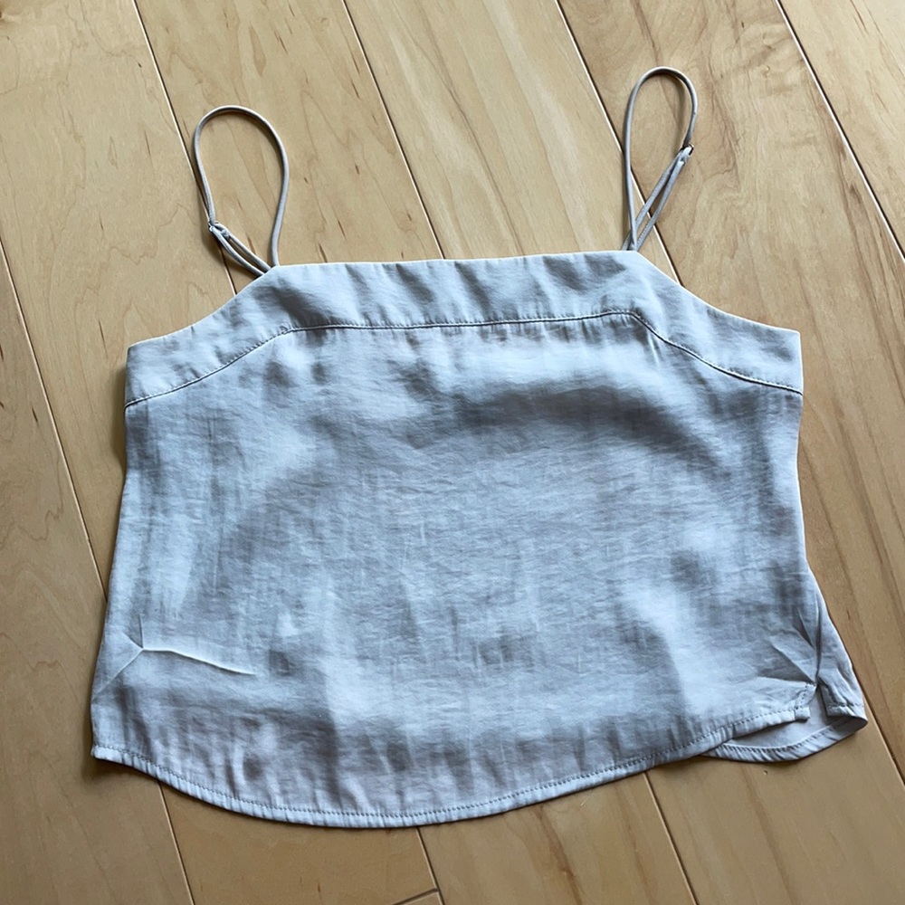 Urban Outfitters Tan Silky Tank